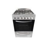 Cocina Domec CCXLE, Multigas, ancho 56 cms., luz, encendido eléctrico, acero inoxidable
