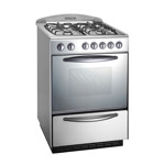 Cocina Domec CXCLV Reflex, Multigas, 60 cms, luz, encendido, acero inoxidable, espejada