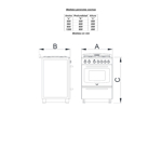 Cocina Domec CXCLV Reflex, Multigas, 60 cms, luz, encendido, acero inoxidable, espejada