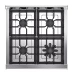 COCINA MORELLI COUNTRY 600 (18027) - 60CM ACINOXESMPTA VIDRIO REJENLOZ