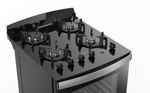 Cocina Multigas 56 cm Atma Negra CCM056N