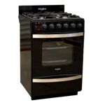 COCINA WHIRLPOOL WFN57DI - 55CM NEGRA REJILLAS H FUNDIDO