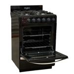 COCINA WHIRLPOOL WFN57DI - 55CM NEGRA REJILLAS H FUNDIDO