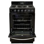 COCINA WHIRLPOOL WFN57DI - 55CM NEGRA REJILLAS H FUNDIDO