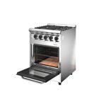 COCINA MORELLI FORZA 600 - VISOR 60CM ACINOX REJAS VITRIF ENC ELECT V TEMPLADO (18027-P)