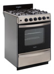 Cocina Whirlpool Wfx57di A Gas/eléctrica 4 Hornallas  Inox 220v Puerta Con Visor