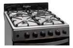 Cocina Whirlpool Wfx57di A Gas/eléctrica 4 Hornallas  Inox 220v Puerta Con Visor