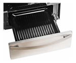 Cocina Whirlpool Wfx57di A Gas/eléctrica 4 Hornallas  Inox 220v Puerta Con Visor