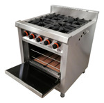Cocina Industrial Morelli Mr Cheff 750 4 Hornallas