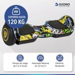 Hoverboard Suono Patineta Scooter Electrica SNVE-1000 Amarillo