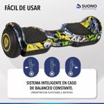 Hoverboard Suono Patineta Scooter Electrica SNVE-1000 Amarillo