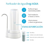 Purificador de agua Blanco 14000L + 2 repuestos Elimina Cloro