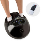 Masajeador de Pies Wolke Halley Touch con Calor Presoterapia y Rodillos Black