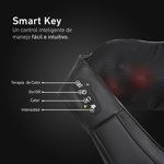  Combo Calm Masajeador  Cervical , Lumbar, pies calor Negro 8 Esferas