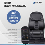 Sillón Masajeador Espalda De Asientos Cuello Rodillos Calor