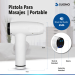 Pistola Para Masajes Portable Bateria Pro Electro Recargable