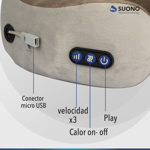Masajeador Para Cuello Relajante Muscular Almohadilla Suave