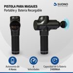 Suono Pistola Masajeadora Muscular Profesional 6 Velocidades