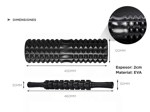Kit Rolo Yoga Fitnes + Bandas Resistencia + Palo Masajeador
