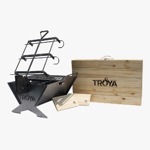 Fogonero portátil TROYA - Incluye valija + mesa + parrilla y estaca