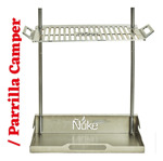 Parrilla Camper Nuke Con Base Porta Fuego Glamping Camping