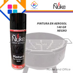 Pintura En Aerosol X 140 Gr Alta Temperatura Gris Oscuro