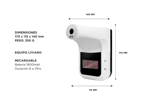 Termómetro Automático de Pared Infrarrojo