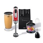 LICUADORA DE MANO OSTER FPSTHB2801 3 EN 1 MINIPIMER 800W ROJA