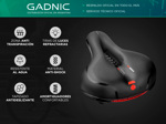 Asiento de Bicicleta Gadnic Mtb Suave Cómodo  Anti Prostático