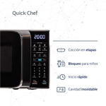 Microondas Bgh Eco Negro 20 Litros B120dn20