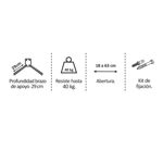 Soporte Para Microondas Y Hornos Reforzado Pared Universal