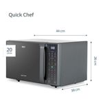 MICROONDAS BGH B120DS20 - GRIS 20LTS DIGITAL (PNH048669)