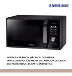 Microondas Samsung Mg23 Ceramica 23 Litros Grill 800w