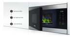 Microondas Empotrable Con Grill Samsung 22l 2350w Plateado