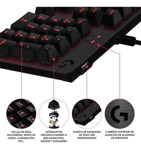 Teclado Gamer Logitech G413 Carbon Mecánico Retroiluminado