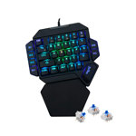 Teclado NISUTA Mecánico Gamer Rgb De 35 Teclas Con switch outemu azul 1 Mano - NSKBGZ1M