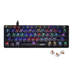 Teclado Mecánico Gamer Rgb 61 Teclas Con Software, Switch marron Nskbgz61