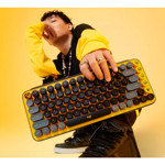 Teclado bluetooth Logitech Pop Keys QWERTY español latinoamérica color blast