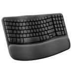 Teclado Logitech Wireless Wave Keys Ergo Español Negro