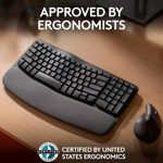 Teclado Logitech Wireless Wave Keys Ergo Español Negro