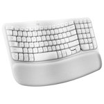 Teclado Logitech Wireless Wave Keys Ergo Español Blanco