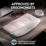 Teclado Logitech Wireless Wave Keys Ergo Español Blanco