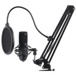 Micrófono Streaming Shenlong Sm-Arm909 Con Soporte De Brazo Plegable Y Filtro Pop