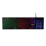 Teclado Gaming Nbx Nbx-kb1000m Ultra Slim Rainbow Color Español Latinoamérica
