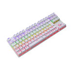 Teclado Gamer T-Dagger Bora Blanco Switch Red Español T-TGK313W-RD