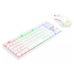 Kit Teclado Mouse Redragon Blanco K552RGB-BA-W-SP