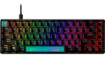 Teclado Mecánico Hyperx Alloy Origins 65 Hx Aqua Táctil Rgb