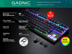 Teclado Gamer Gadnic ZT1000 Mecanico RGB Outemu Blue