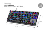 Teclado Gamer Gadnic ZT1000 Mecanico RGB Outemu Blue