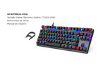 Teclado Gamer Gadnic ZT1000 Mecanico RGB Outemu Blue